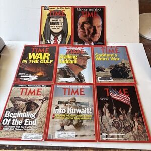 Time magazine, Lot of 9 December 1990 to March 1991  (V10)